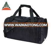 Wholesale Outdoor Waterproof Black Luggage Nylon Shoulder Sports Duffle Bag