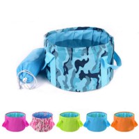 Multifunctional Collapsible Portable Travel Outdoor Wash Basin Folding Bucket for Camping Hiking Travelling Fishing Washing